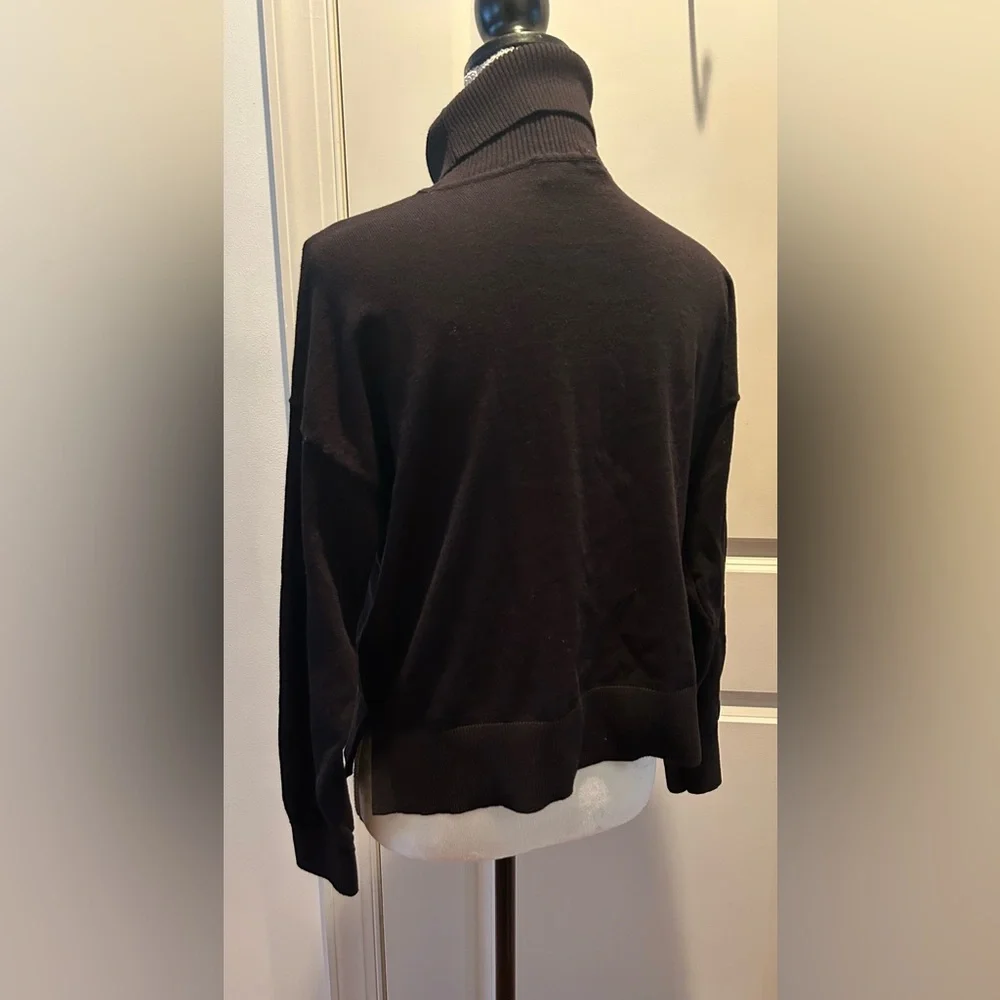 DKNY Sequin Pocket Turtleneck Sweater S